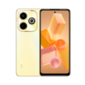 Infinix Hot 40i smartphone with a sleek design, dual rear cameras, and a large display.