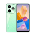 Infinix Hot 40i smartphone with a sleek design, dual rear cameras, and a large display.