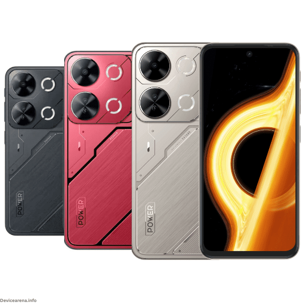 Itel P65 smartphone showcasing a sleek design, vibrant display, and dual-camera setup.