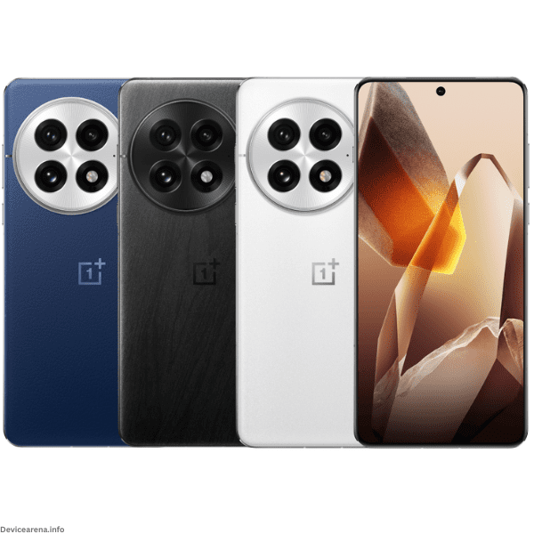 OnePlus 13 smartphone showcasing a sleek design, vibrant display, and premium features, available now on Device Arena.