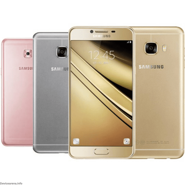 Samsung Galaxy C7 smartphone featuring a sleek metallic design, large display, and premium performance.