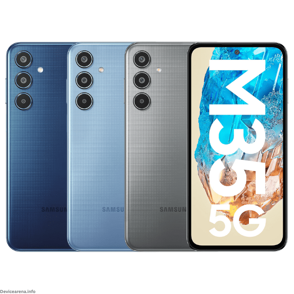 Samsung Galaxy M35 smartphone featuring sleek design, vibrant display, and advanced camera technology.