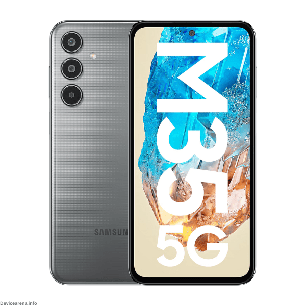 Samsung Galaxy M35 smartphone featuring sleek design, vibrant display, and advanced camera technology.