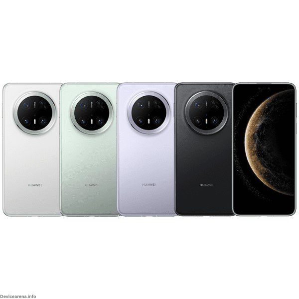 Huawei Mate 70 Pro showcased with sleek design, advanced triple camera setup, and vibrant display.