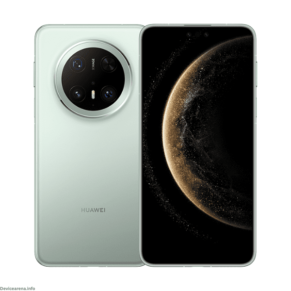Huawei Mate 70 Pro showcased with sleek design, advanced triple camera setup, and vibrant display.