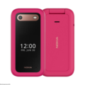 A sleek Nokia 2660 Flip phone with a compact clamshell design, dual displays, and a classic keypad layout.