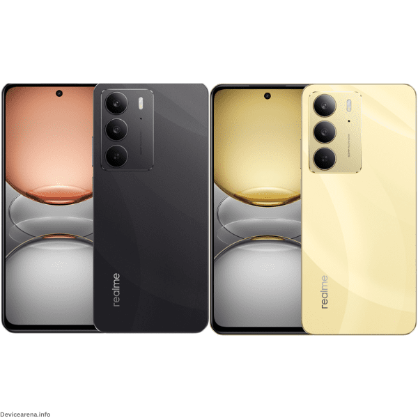 Realme C75 smartphone featuring a sleek design with advanced specifications, available at Device Arena.